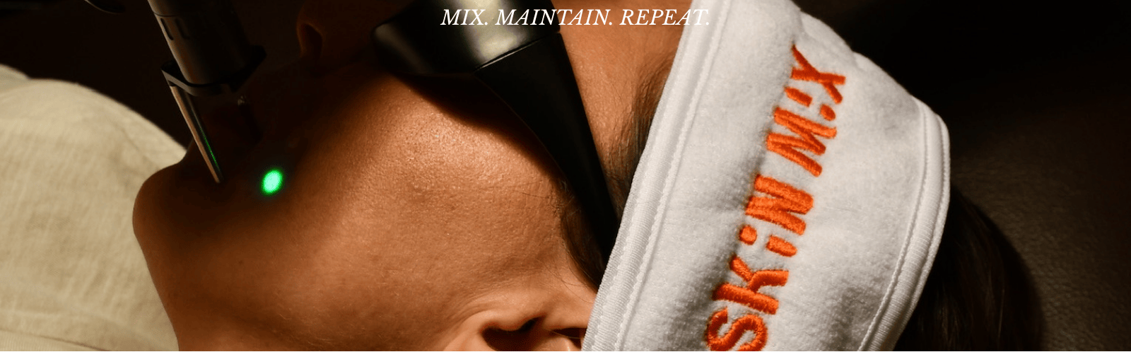 Person getting a facial at Skin Mix Med Spa in Denver CO